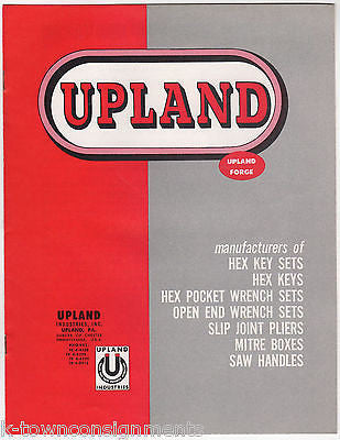 UPLAND FORGE INDUSTRIAL HEX KEYS WRENCH SAWS VINTAGE GRAPHIC ADVERTISING FLYER - K-townConsignments