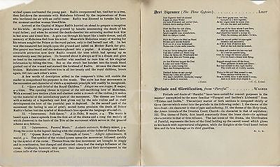 SISTERS SYMPHONY ORCHESTRA ANTIQUE NY PHILHARMONIC SOCIETY CONCERT PROGRAM 1902 - K-townConsignments