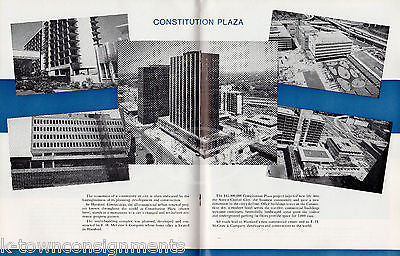 F. H. McGRAW CONSTRUCTION CONSTITUTION PLAZA CT DEVELOPER ADVERTISING BOOK 1964 - K-townConsignments