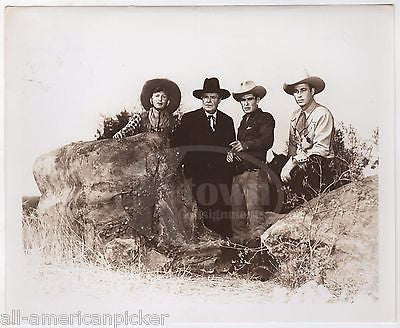 BOB STEELE STERLING HOLLOWAY WILDFIRE MOVIE ACTORS VINTAGE COWBOY MOVIE PHOTO - K-townConsignments