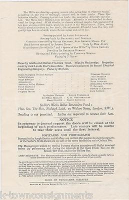 ROBERT HELPMANN MARGOT FONTEYN VINTAGE LES PATINEURS THEATRE PLAYBILL 1946 - K-townConsignments