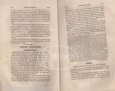 THE SEAMEN'S FRIEND 32 ANNUAL REPORT AMERICAN SEAMEN'S FRIEND SOCIETY BOOK 1860 - K-townConsignments