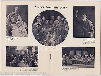 OBERAMMERGAU PASSION PLAY ANTIQUE AMERICAN EXPRESSADVERTISING THEATRE PLAYBILL - K-townConsignments