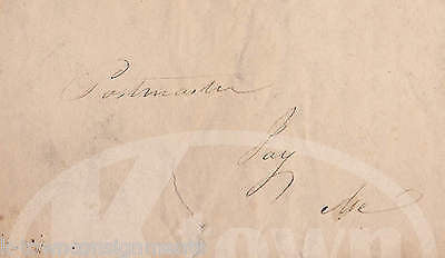 MAINE POST OFFICE POSTMASTER ANTIQUE INTERNAL REGISTERING CLERK DOCUMENT 1824 - K-townConsignments