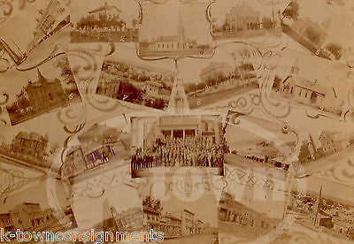 NEW ULM MINNESOTA SCENIC VIEWS 3 ANTIQUE SOUVENIR CABINET CARD PHOTOGRAPHS - K-townConsignments