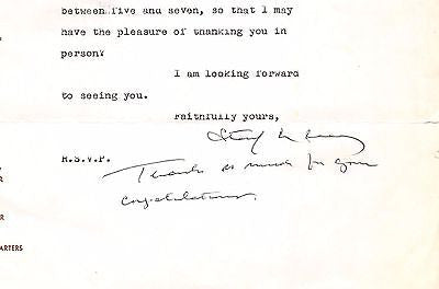 STANLEY M. ISAACS MANHATTAN NY BOROUGH PRESIDENT AUTOGRAPH SIGNED LETTER 1957 - K-townConsignments