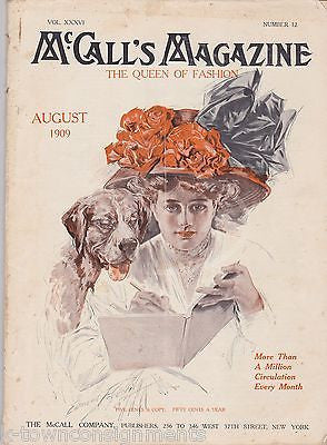 QUEEN OF FASHION WOMEN'S CLOTHING ANTIQUE GRAPHIC ILLUSTRATED NEWS MAGAZINE 1909 - K-townConsignments