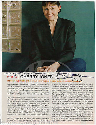 CHERRY JONES MOVIE & STAGE ACTRESS VINTAGE AUTOGRAPH SIGNED MAGAZINE PAGE - K-townConsignments