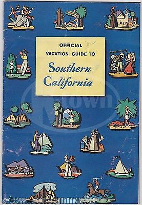 SOUTHERN CALIFORNIA LOS ANGELES HOLLYWOOD ANTIQUE GRAPHIC ADVERTISING GUIDE BOOK - K-townConsignments