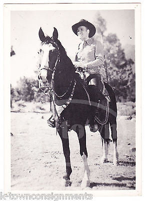 GENE AUTRY COWBOY ACTOR HORSE RIDING VINTAGE STUDIO PROMO PHOTO - K-townConsignments