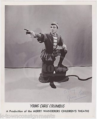 GIAN PACE YOUNG CHRIS COLUMBUS THEATRE ACTOR AUTOGRAPH SIGNED PROMO PHOTO - K-townConsignments