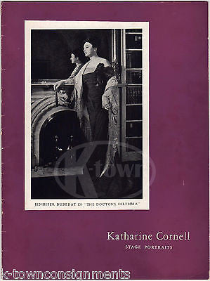 KATHARINE CORNELL THEATRE ACTRESS VINTAGE STAGE PORTRAITS SOUVENIR PROGRAM - K-townConsignments