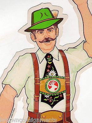 OKTOBERFEST GERMAN LEDERHOSEN ETHNIC FOLK DANCE VINTAGE GRAPHIC PARTY DECORATION - K-townConsignments