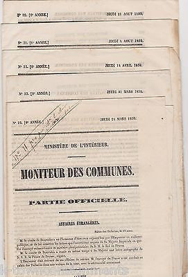 MONITOR OF COMMONS ANTIQUE FRENCH POLITICAL NEWSPAPER PAMPHLETS LOT 1859 - K-townConsignments