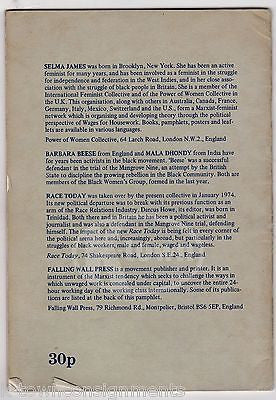 SEX RACE AND CLASS BY SELMA JAMES AFRICAN AMERICAN CIVIL RIGHTS BOOK 1975 - K-townConsignments