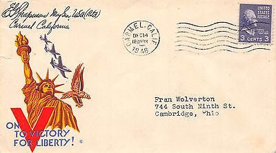 13TH AIRBOURNE MAJOR GENERAL ELDRIDGE CHAPMAN AUTOGRAH SIGNED POSTAL MAIL COVER - K-townConsignments