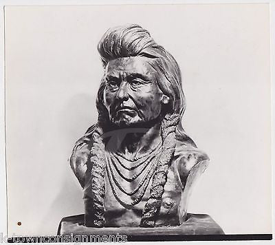 CHIEF JOSEPH ARNOLD GOLDSTEIN NATIVE AMERICAN INDIAN SCULPTURE PHOTO PRINT - K-townConsignments