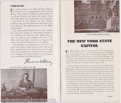 ALBANY NEW YORK STATE CAPITOL THOMAS DEWEY VINTAGE SOUVENIR TRAVEL BROCHURE - K-townConsignments