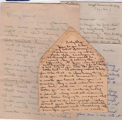 BILLY SULLIVAN JR WHITE SOX 1930s MLB BASEBALL LIFE LOVE LETTERS LARGE ARCHIVE - K-townConsignments