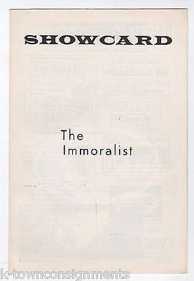 FRANK LANGELLA THE IMMORALIST THEATRE ACTOR VINTAGE AUTOGRAPH SIGNED SHOWCARD - K-townConsignments