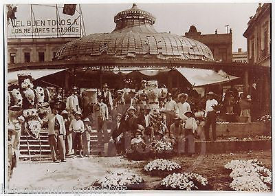 MEXICAN REVOLUTION FUNERAL MEMORIAL SCENE PHOTO REPRODUCTION FROM LOST NEGATIVE - K-townConsignments