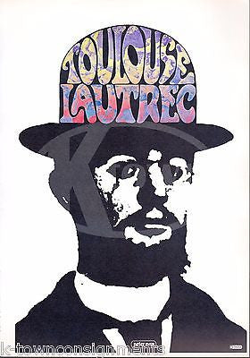 HENRI de TOULOUSE LAUTREC ILLUSTRATOR VINTAGE PETER MAX GRAPHIC ART POSTER PRINT - K-townConsignments