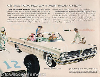 PONTIAC BONNEVILLE VENTURA CATALINA VINTAGE GRAPHIC ADVERTISING DEALERS CATALOG - K-townConsignments