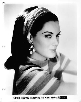 CONNIE FRANCIS POP MUSIC SINGER ORIGINAL VINTAGE MGM RECORDS FASHION PHOTO - K-townConsignments