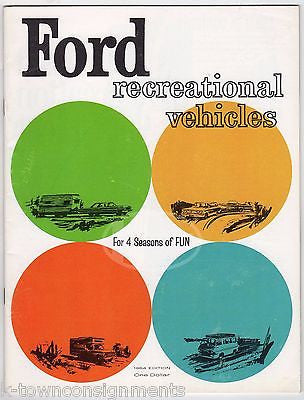 FORD RECREATIONAL VEHICLES VINTAGE RV & CAMPERS GRAPHIC ADVERTISING SALE CATALOG - K-townConsignments