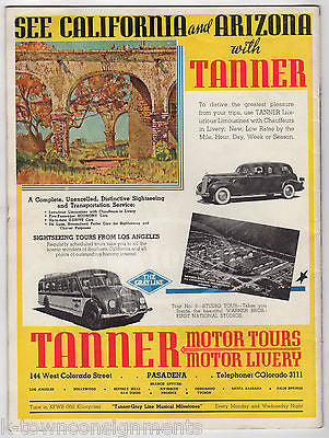 PASADENA TOURNAMENT OF ROSES FLOWER PARADE ANTIQUE PICTURE MAGAZINE PROGRAM 1938 - K-townConsignments