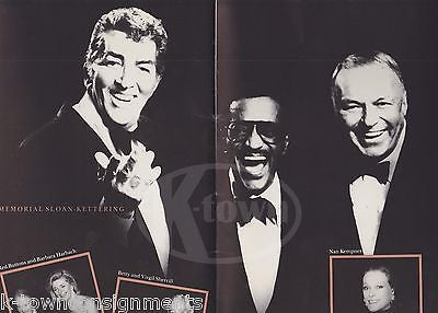 DEAN MARTIN FRANK SINATRA PEGGY LEE RAT PACK AUTOGRAPH SIGNED RADIO CITY PROGRAM - K-townConsignments