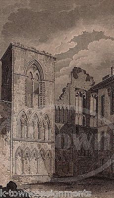 ELY CATHEDRAL HOLYROOD CHAPEL ANTIQUE GRAPHIC ENGRAVING ARCHITECTURE PRINT 1832 - K-townConsignments