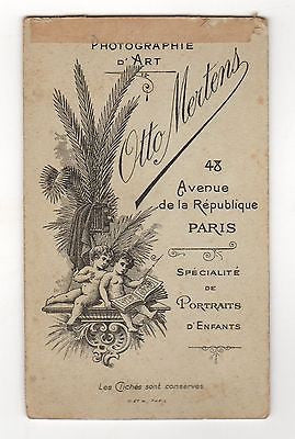 LOVELY YOUNG FRENCH ETHNIC GIRL IN CONFIRMATION DRESS ANTIQUE CDV PHOTO PARIS - K-townConsignments