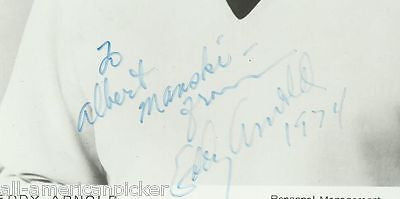 EDDY ARNOLD COUNTRY MUSIC GREAT VINTAGE AUTOGRAPH SIGNED MGM STUDIO PHOTO - K-townConsignments