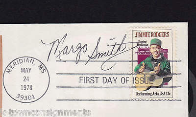 MARGO SMITH COUNTRY MUSIC AUTOGRAPH SIGNED JIMMIE RODGERS MAIL COVER 1978 - K-townConsignments