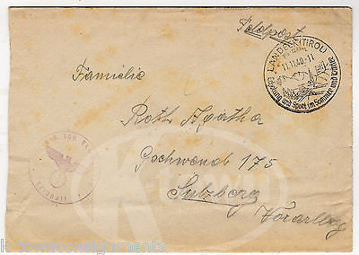 LANDECK GERMANY VINTAGE WWII GERMAN SOLDIER FELDPOST STAMPED LETTER 1940 - K-townConsignments