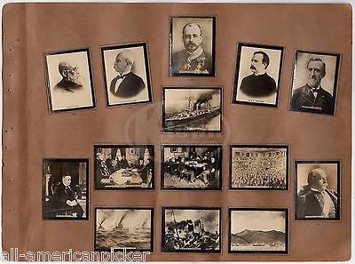 WILLIAM McKINLEY GENERAL NELSON MILES CUBAN HISTORY ANTIQUE PHOTO CARDS POSTER - K-townConsignments