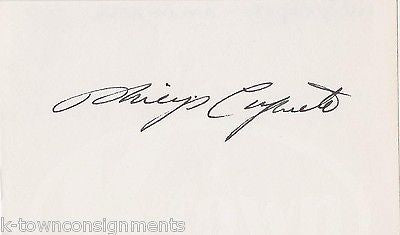 PHILIP CAPUTO RUMORS OF WAR AUTHOR VINTAGE AUTOGRAPH SIGNATURE - K-townConsignments