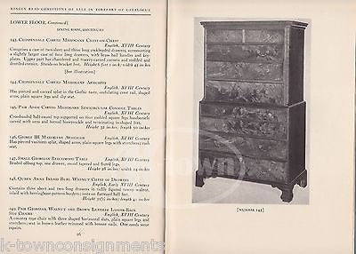 GEORGIAN & FRENCH PROVINCIAL FURNITURE COURT HOSE CLUB NY AUCTION GUIDE BOOK - K-townConsignments