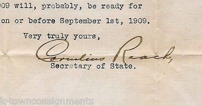CORNELIUS ROACH JEFFERSON CITY MISSOURI ANTIQUE AUTOGRAPH SIGNED STATIONERY NOTE - K-townConsignments