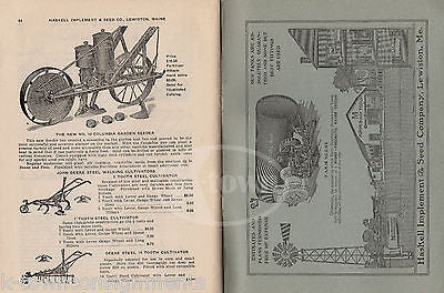 HASKELL IMPLEMENT & SEED CO LEWISTON MAINE ANTIQUE FARM EQUIPMENT CATALOG 1916 - K-townConsignments