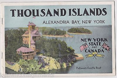 THOUSAND ISLANDS ALEXANDRIA BAY NEW YORK PULLMAN CASTLE SOUVENIR TRAVEL BOOKLET - K-townConsignments