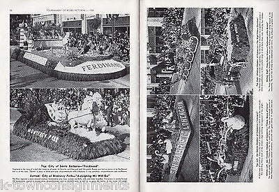 PASADENA TOURNAMENT OF ROSES FLOWER PARADE ANTIQUE PICTURE MAGAZINE PROGRAM 1938 - K-townConsignments