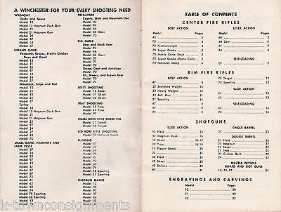 WINCHESTER RIFLES & SHUTGUNS VINTAGE GRAPHIC ADVERTISING RETAIL PRICE LIST BOOK - K-townConsignments