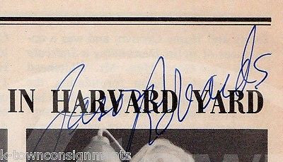 JASON ROBARDS HARVARD YARD THEATRE STAGE ACTOR AUTOGRAPH SIGNED PLAYBILL PAGE - K-townConsignments