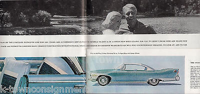 PLYMOUTH FURY BELVEDERE & SAVOY VINTAGE GRAPHIC ADVERTISING SALES BROCHURE BOOK - K-townConsignments