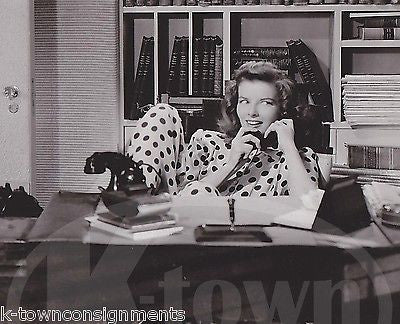 KATHARINE HEPBURN WOMAN OF THE YEAR IN PAJAMAS VINTAGE MGM MOVIE PROMO PHOTO - K-townConsignments