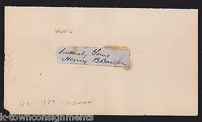 HENRY DAWSON BRITISH AMERICAN WAR HISTORIAN ORIGINAL AUTOGRAPH SIGNATURE - K-townConsignments