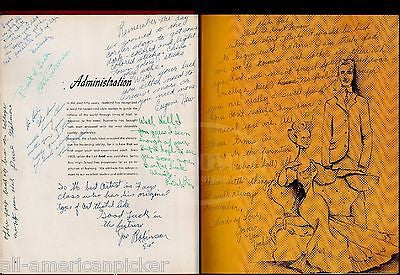 HAL GEORGE NY THEATRE COSTUME DESIGNER AUTOGRAPH SIGNED SANTA ANA YEARBOOK 1954 - K-townConsignments