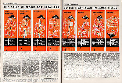 NUCLEAR POWER FOR THE HOME IN 5 YEARS VINTAGE US NEWS WORLD REPORT MAGAZINE 1954 - K-townConsignments